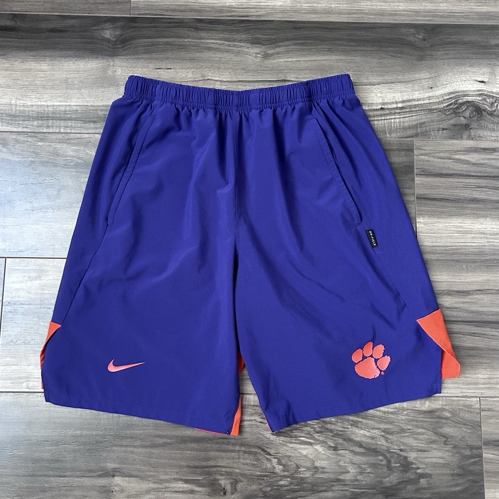 Nike Clemson Tigers On Field Football Athletic Shorts Men's Size Medium Purple